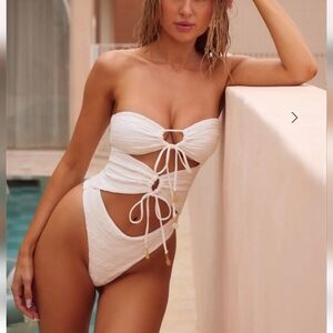 White One Piece Swimsuit